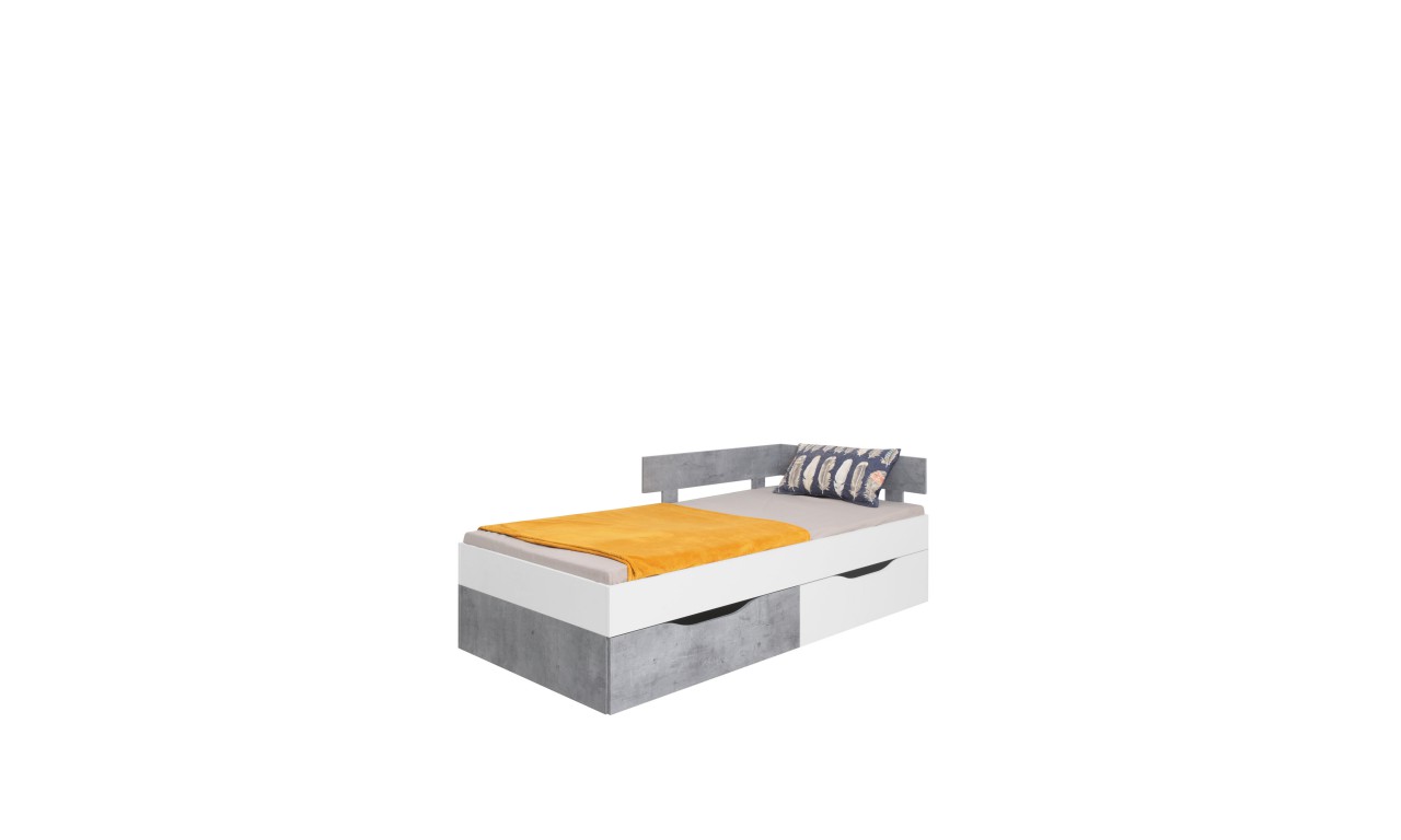 Łóżko (90x200 cm) w stylu nowoczesnym SIGMA 15