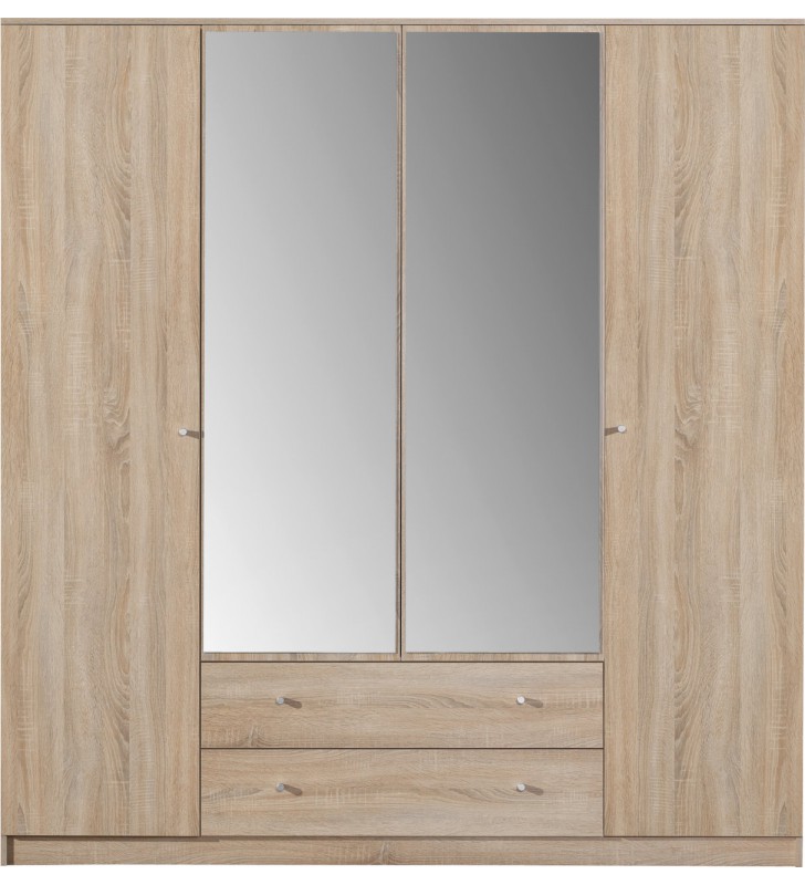 Szeroka szafa (200 cm) z lustrem OPTIMO 1