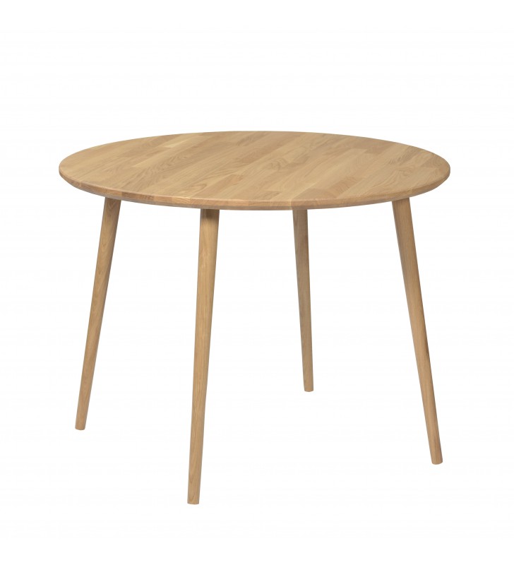 Dębowy stół o średnicy 88 cm wys. 67-75 cm Modern Oak