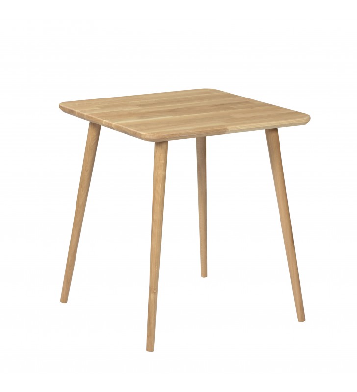 Dębowy, kwadratowy stół (60x60 cm) wys. 75 cm Modern Oak