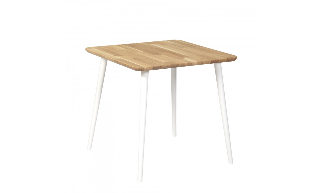 Dębowy, kwadratowy stół (70x70 cm) wys. 67-75 cm Modern Oak
