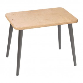 Jasnobrązowy, prostokątny stolik (40x60 cm) wys. 54 cm Freakexpo