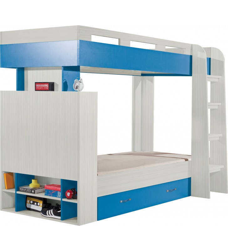 Łóżko piętrowe podwójne do pokoju dziecięcego KOMI 19