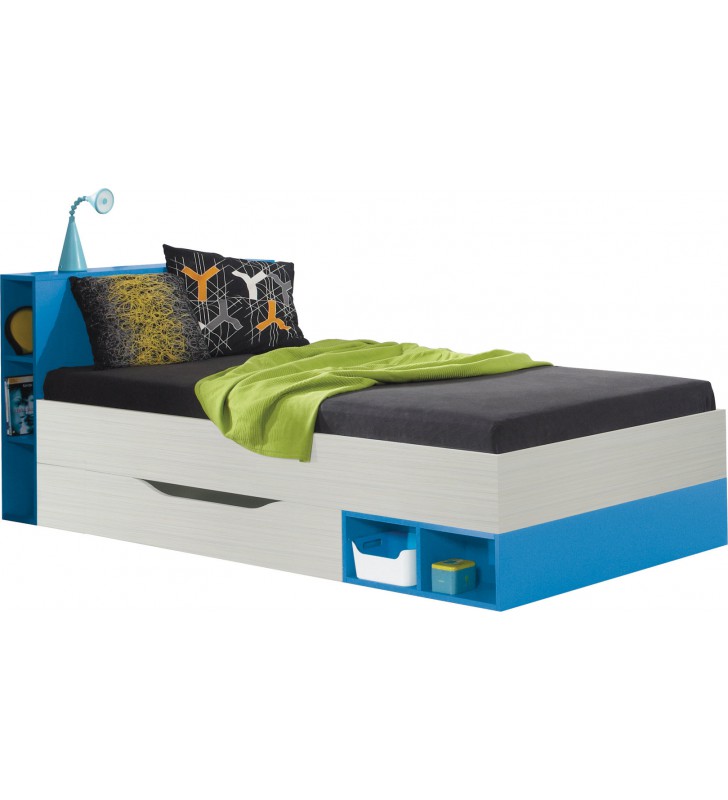 Łóżko (90x200 cm) w stylu nowoczesnym do pokoju dziecięcego KOMI 22