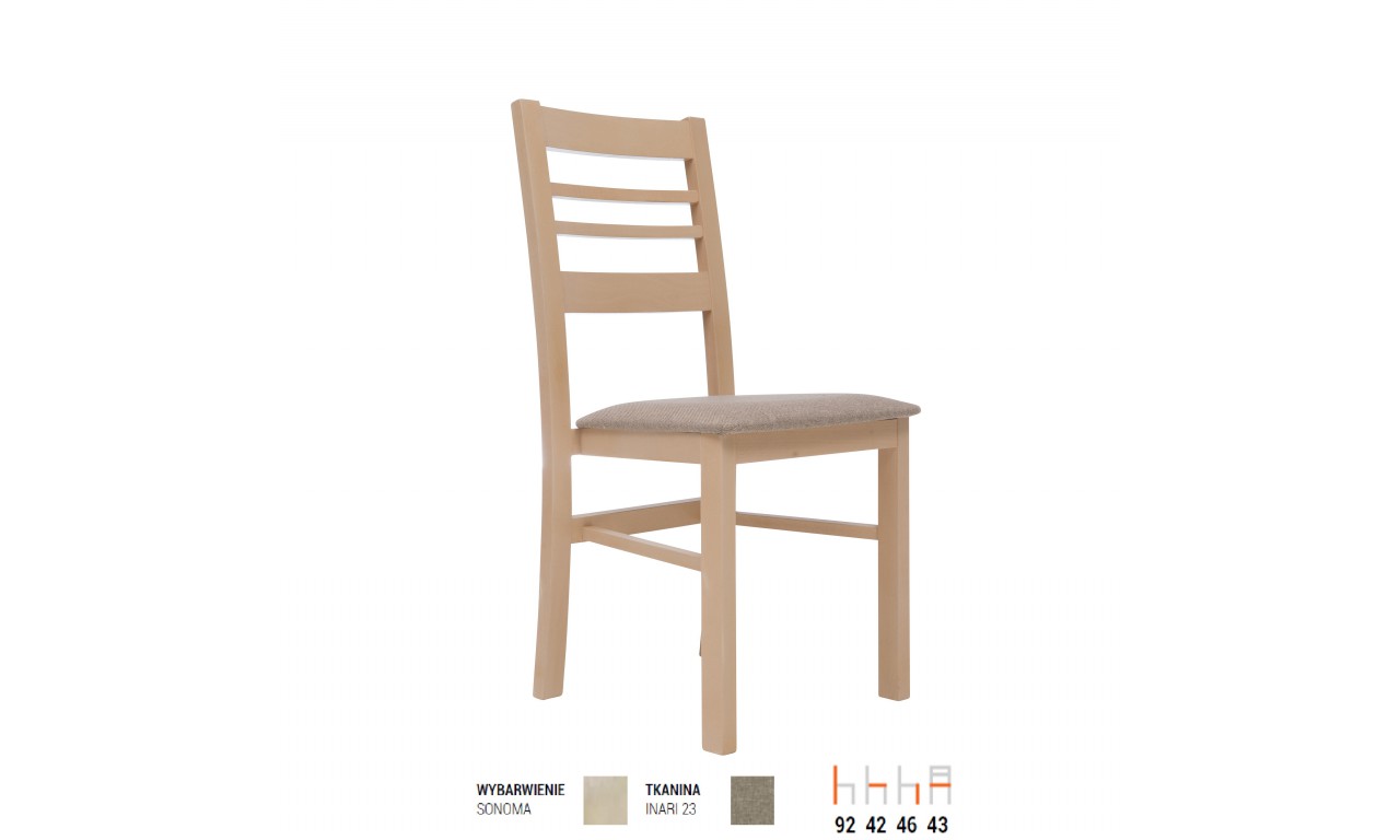 Krzesło bukowe, tapicerowane lub twarde, KT50