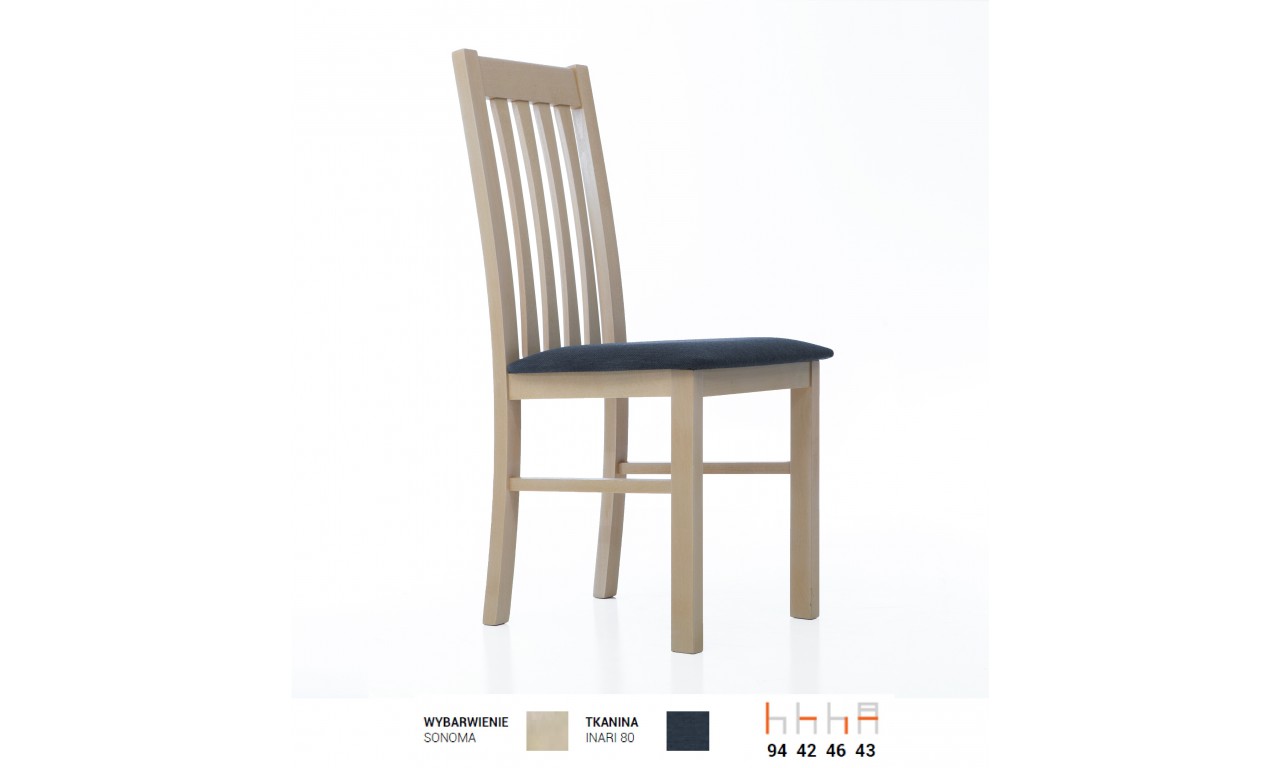 Krzesło bukowe, tapicerowane lub twarde, KT56