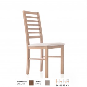 Krzesło bukowe, tapicerowane lub twarde, KT57