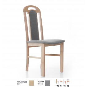 Krzesło bukowe, tapicerowane, KT03