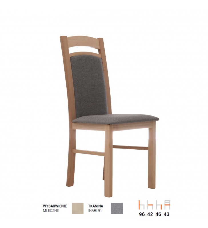 Krzesło bukowe, tapicerowane, KT05