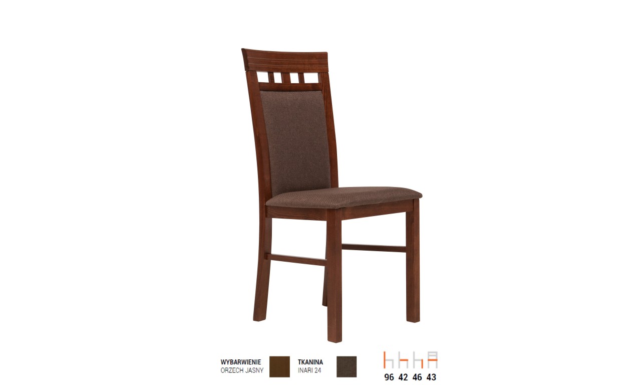 Krzesło bukowe, tapicerowane, KT21