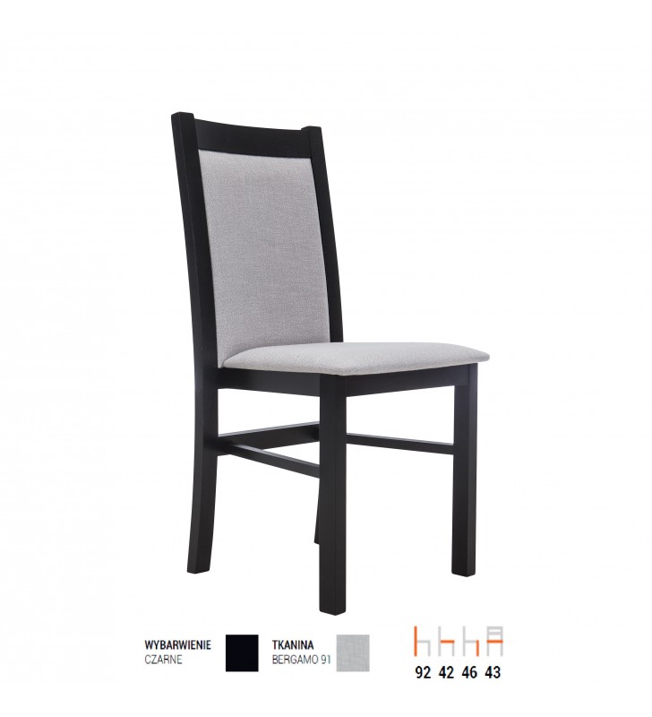 Krzesło bukowe, tapicerowane, KT52