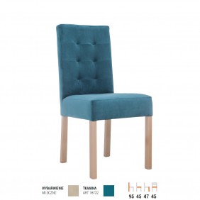 Krzesło bukowe, tapicerowane, KT59