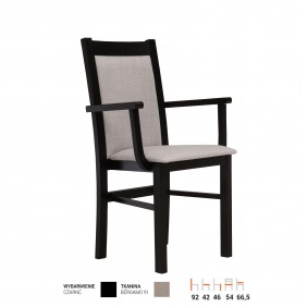 Krzesło bukowe, tapicerowane, F05