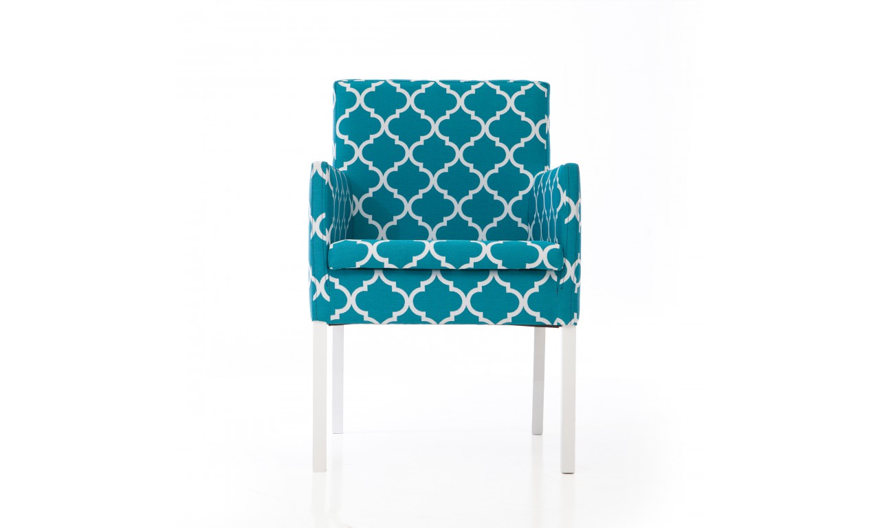 Krzesło bukowe, tapicerowane, F19