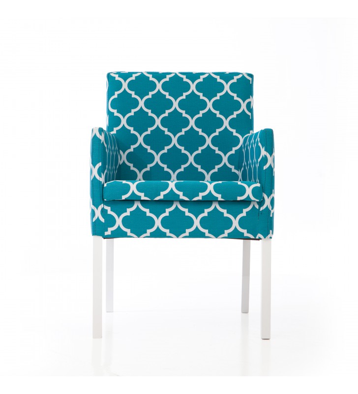 Krzesło bukowe, tapicerowane, F19