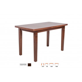 Stół bukowy (70x130), rozkładany, dowolna kolorystyka, ST28