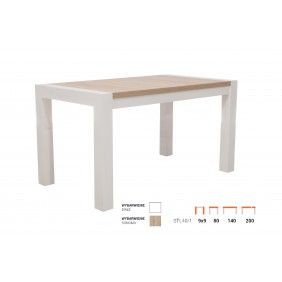 Stół bukowy (80x140), rozkładany, dowolna kolorystyka, ST40/1