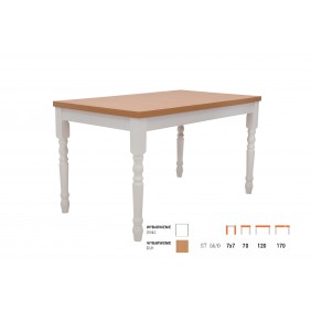 Stół bukowy (70x120), rozkładany, dowolna kolorystyka, ST66/0