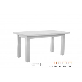 Stół bukowy (90x160), rozkładany (do 200cm), dowolna kolorystyka, ST15