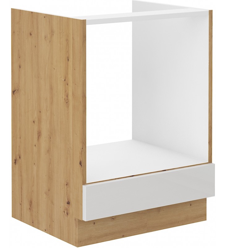 Szafka pod kuchenkę ARTISAN biały połysk 60 D GAZ BB