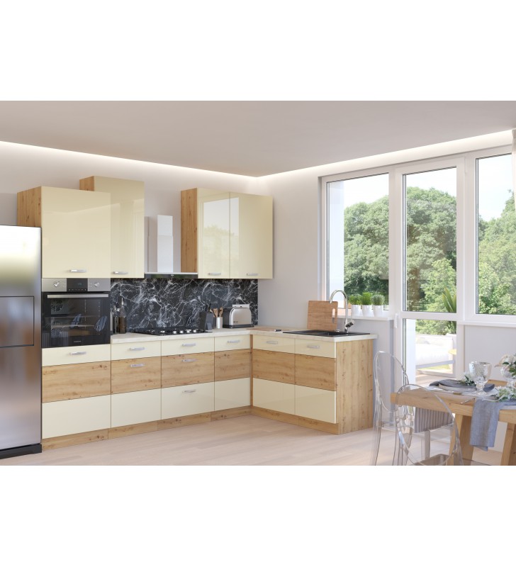 Szafka stojąca ARTISAN krem połysk 80 D 2F BB