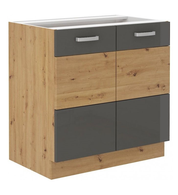 Szafka stojąca ARTISAN szary połysk 80 D 2F BB