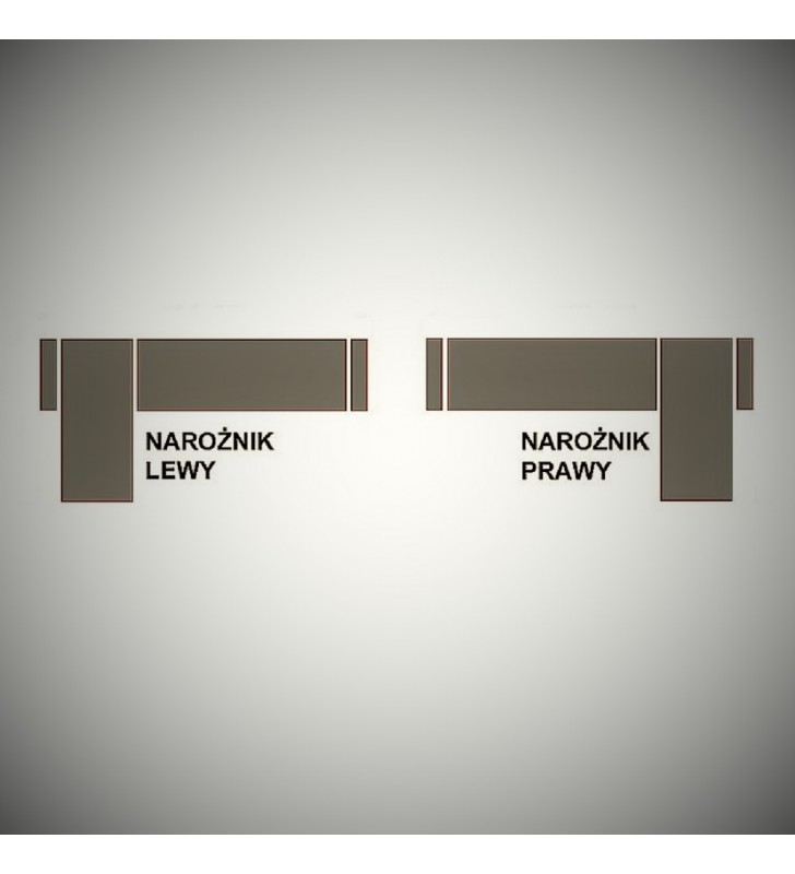 Szary narożnik z pufą, funkcją spania i dwoma pojemnikami na pościel Assan (inari96+inari91)