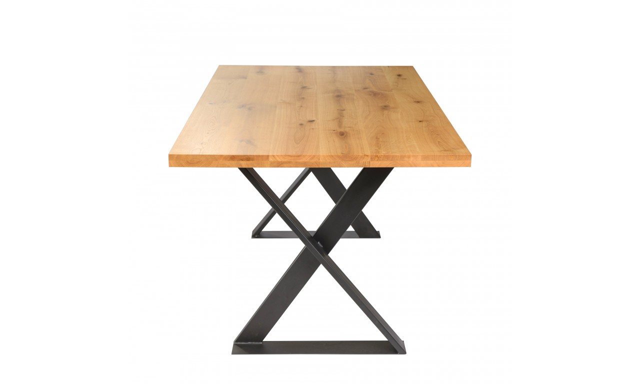 Stół dębowy w stylu industrialnym RUBEN
