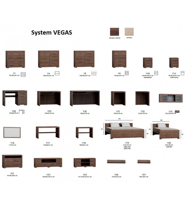 Komoda w stylu nowoczesnym Vegas V-2