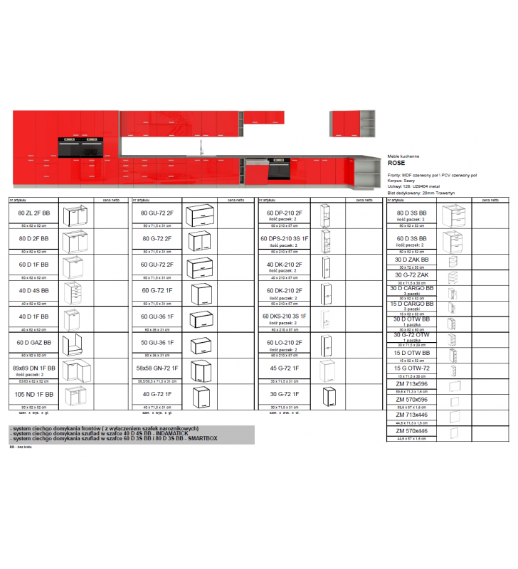 Szafka stojąca narożna ROSE 89x89 DN 1F BB