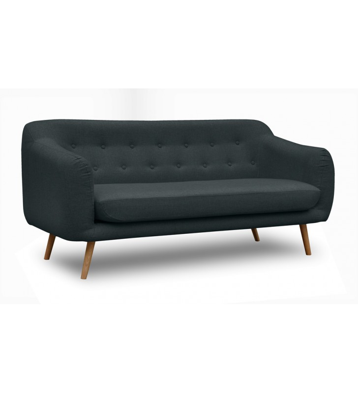 Czarna sofa w stylu skandynawskim Stella