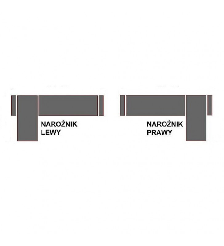 Beżowy narożnik w stylu skandynawskim LENA