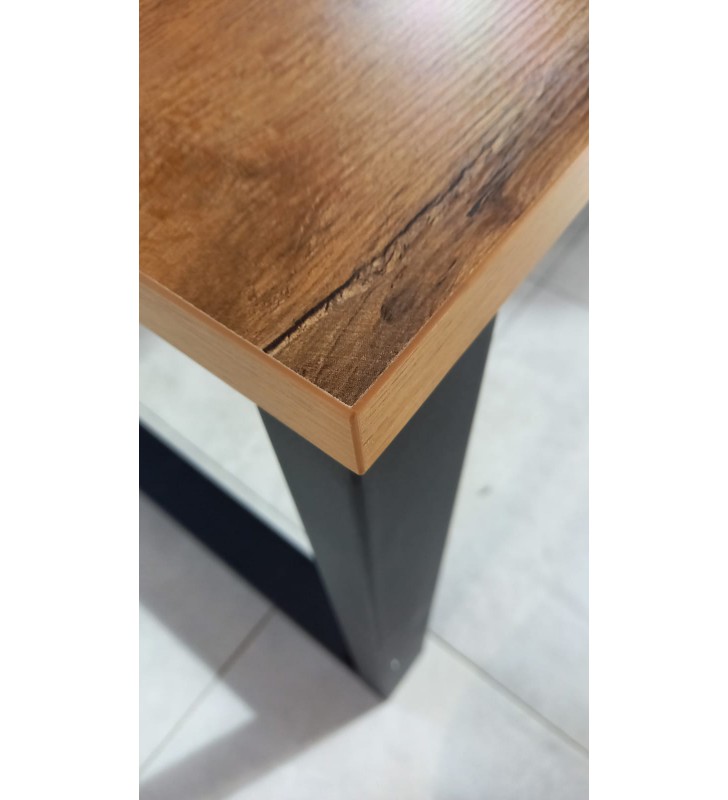 Stół loftowy Imperial (185x90) w dwóch odcieniach blatu do wyboru