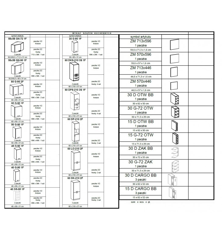 Szafka stojąca STILO 60 DP-210 2F