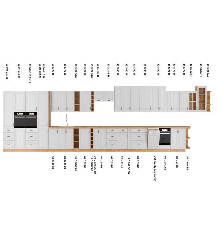 Szafka wisząca STILO 30 G-72 ZAK