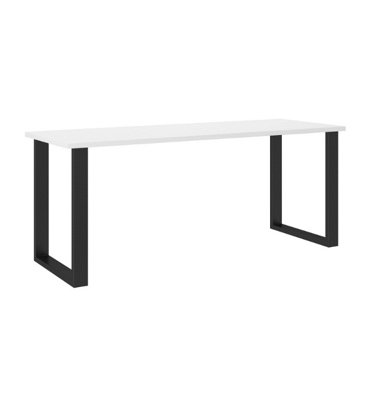 Biały stół w stylu loftowym Imperial (185x67).
