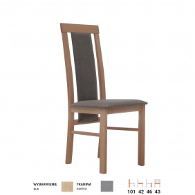 Krzesło bukowe, tapicerowane, KT30