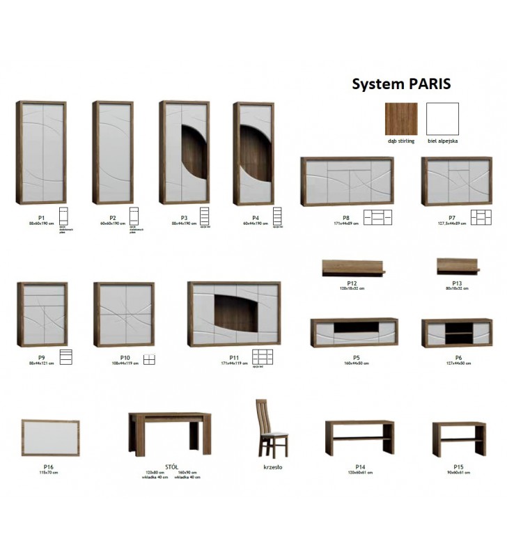 Ława w stylu nowoczesnym Paris P-15