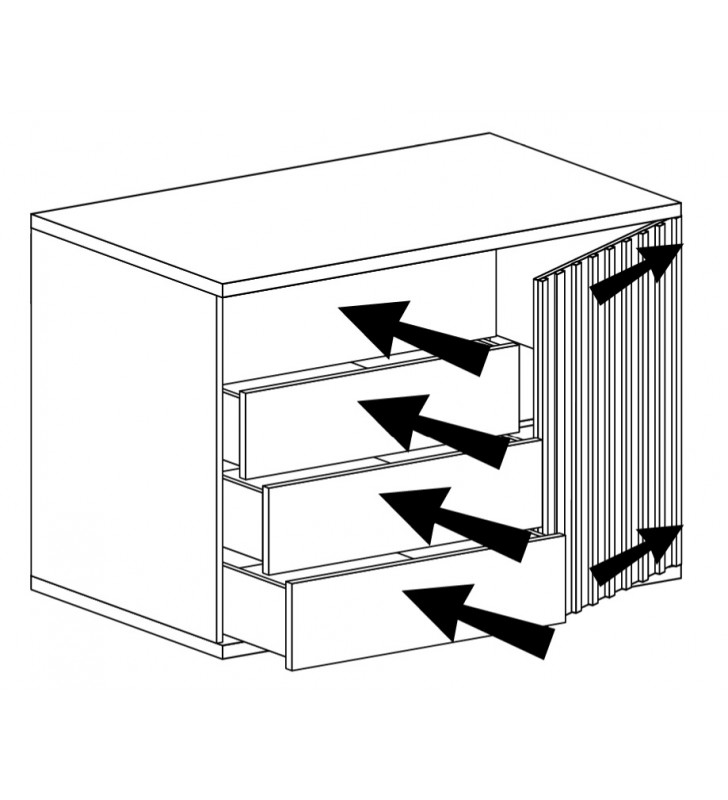 Komoda w stylu nowoczesnym CALI C5