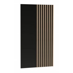 Czarny panel dekoracyjny z lamelami CALI C10