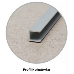 Profil zakończeniowy typu "K" do paneli dekoracyjnych Walls
