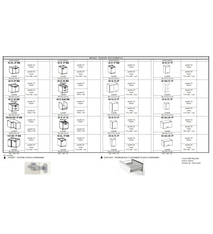 Szafka kuchenna STILO 40 DK-210 2F