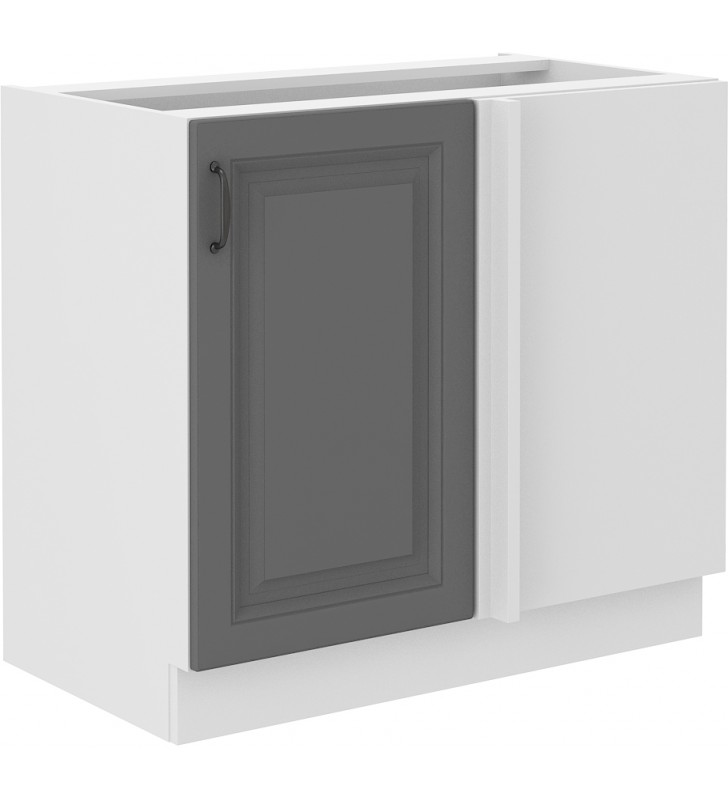 Szafka stojąca narożna STILO 105 DN 1F BB dustgrey/white