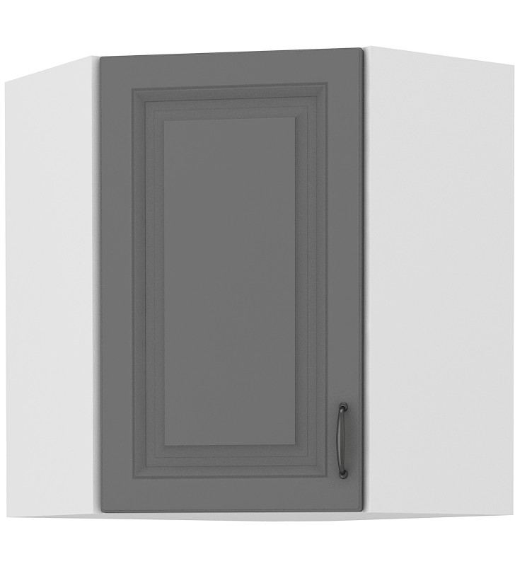 Szafka wisząca narożna STILO 58x58 GN-72 1F dustgrey/white