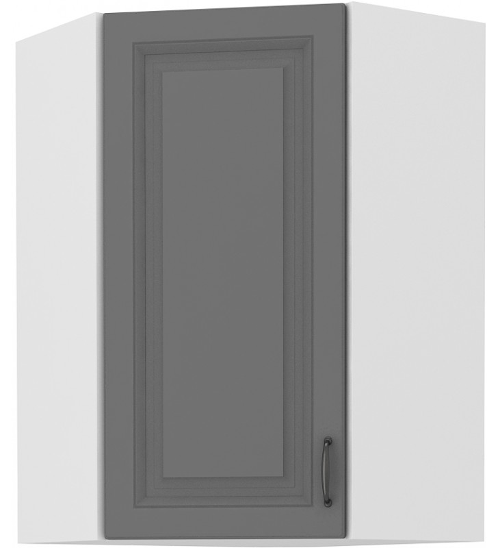 Szafka wisząca narożna STILO 58x58 GN-90 1F dustgrey/white