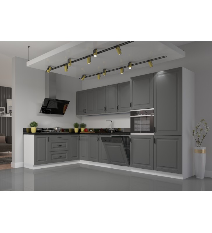 Szafka wisząca STILO 80 G-90 2F dustgrey/white