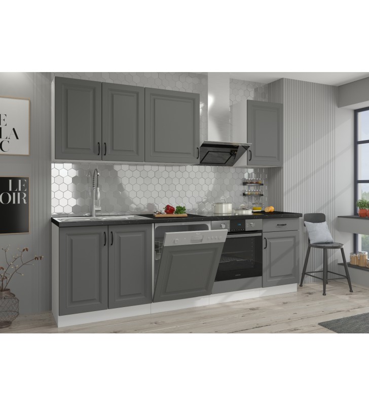 Szafka wisząca STILO 80 G-90 2F dustgrey/white