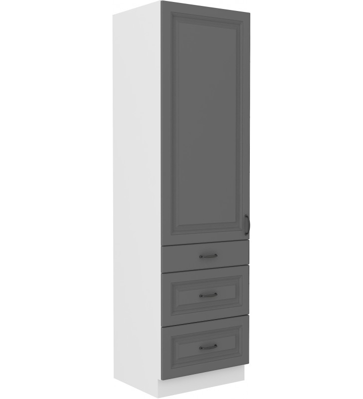 Szafka kuchenna STILO 60 DKS-210 3S 1F dustgrey/white