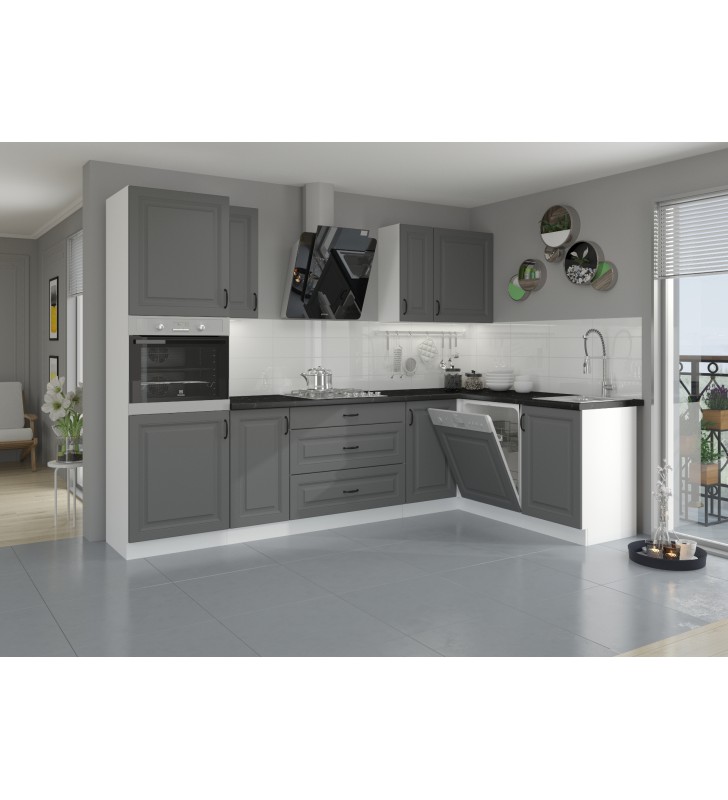 Szafka kuchenna STILO 60 LO-210 2F dustgrey/white