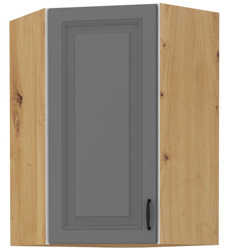 Szafka wisząca narożna STILO 58x58 GN-90 1F dustgrey/artisan